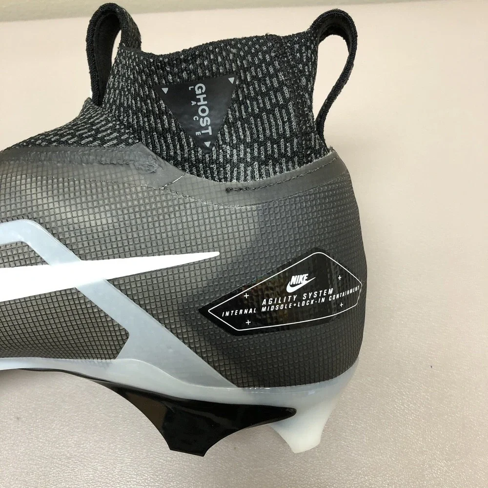Nike Alpha Menace Elite 3 Flyknit Football Cleats Mens 11.5 Black CT6648-001 NEW